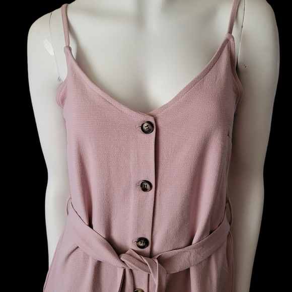 ELIZABETH CROSBY Anthropologie NWT Pink Emma Dress Tie Waist M - Picture 6 of 13